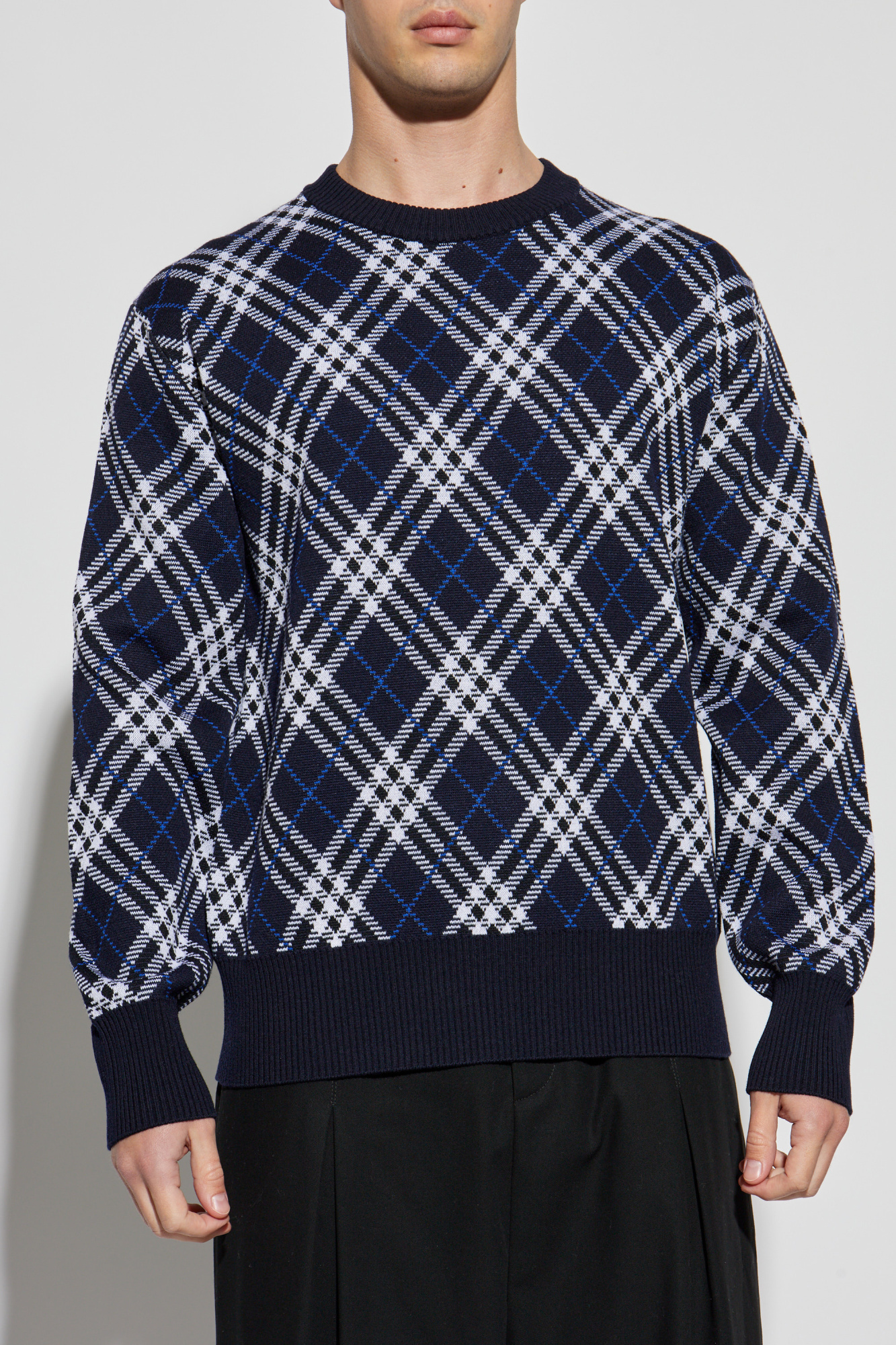 Navy blue Sweater `Gregory` Burberry - Vitkac AS